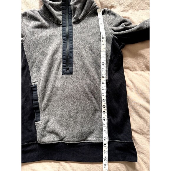 Lululemon Women Sweatshirt Gray Post Chaturanga 1/2 Zip Pullover Fleece Size 6 - Picture 7 of 7